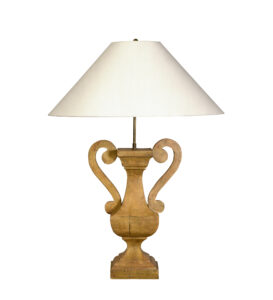 Retro table lamp isolated with clipping path included